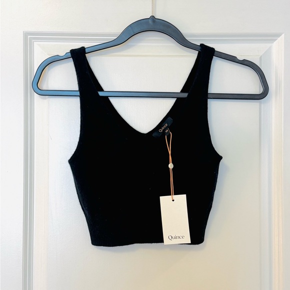 Quince Black Cashmere Midi A-Line Skirt Set (new w/tags!) - Picture 2 of 3